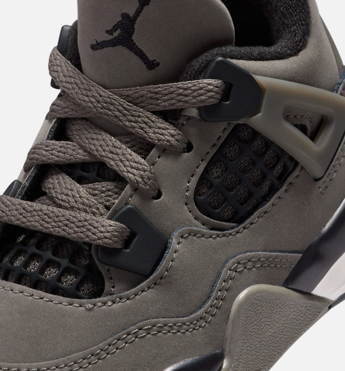 Air Jordan 4 Retro Cave Stone And Black Infant/Toddler Shoes - Cave Stone Black Moon Particle