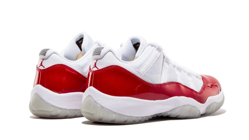Air Jordan 11 Retro Low 'Cherry' – White & Varsity Red AJ11 Low with Patent Leather & Clean Summer Energy