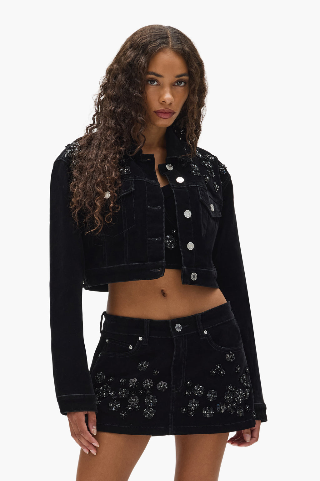 Embellished Cropped Jacket