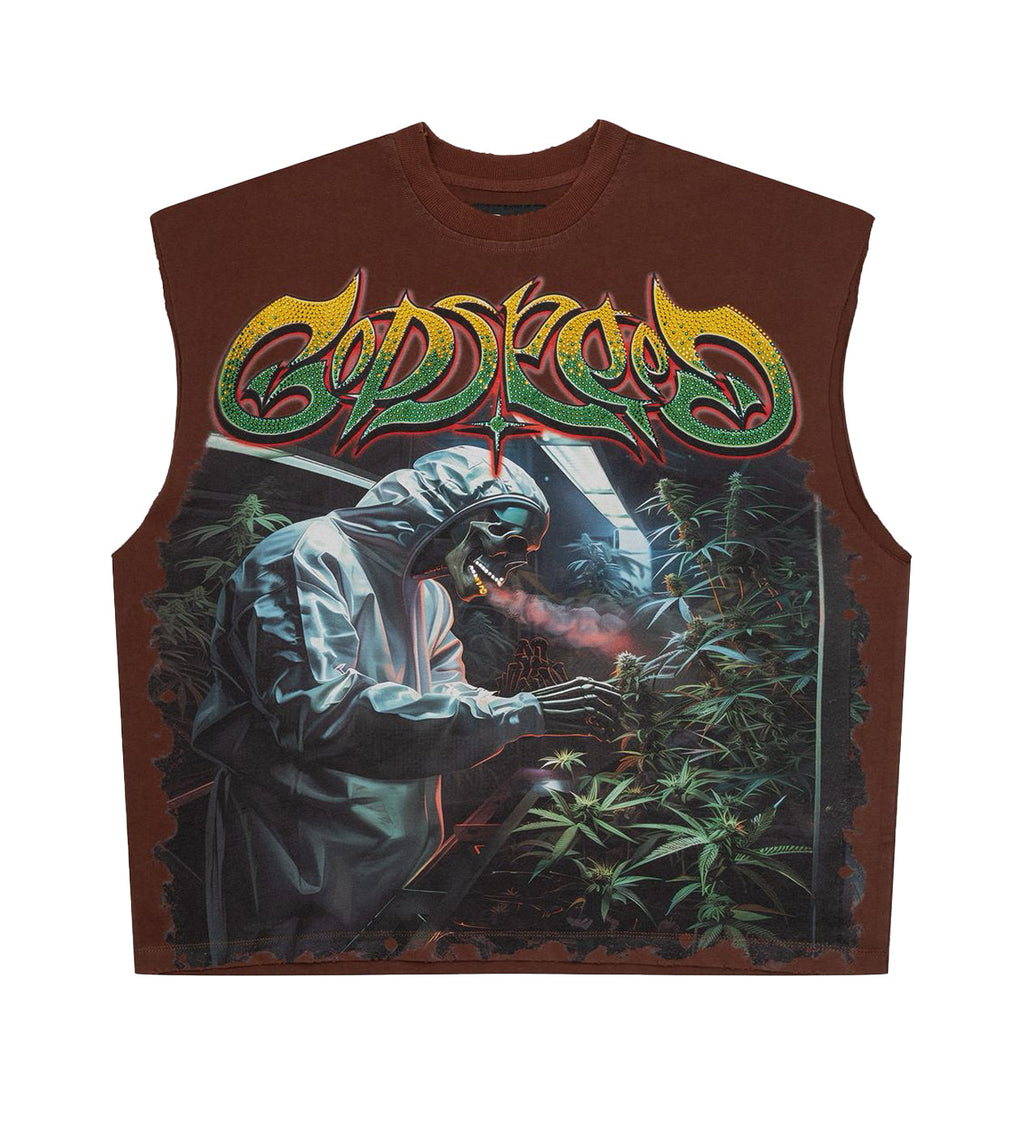 Godspeed 420 Indoor VVS Sleeveless Tee Brown