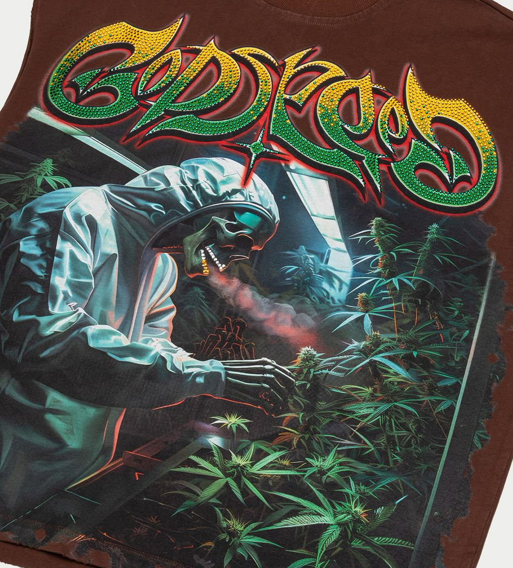 Godspeed 420 Indoor VVS Sleeveless Tee Brown