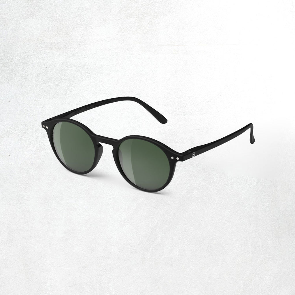 Izipizi Sun Glasses #D: Black Polarized Green Lenses