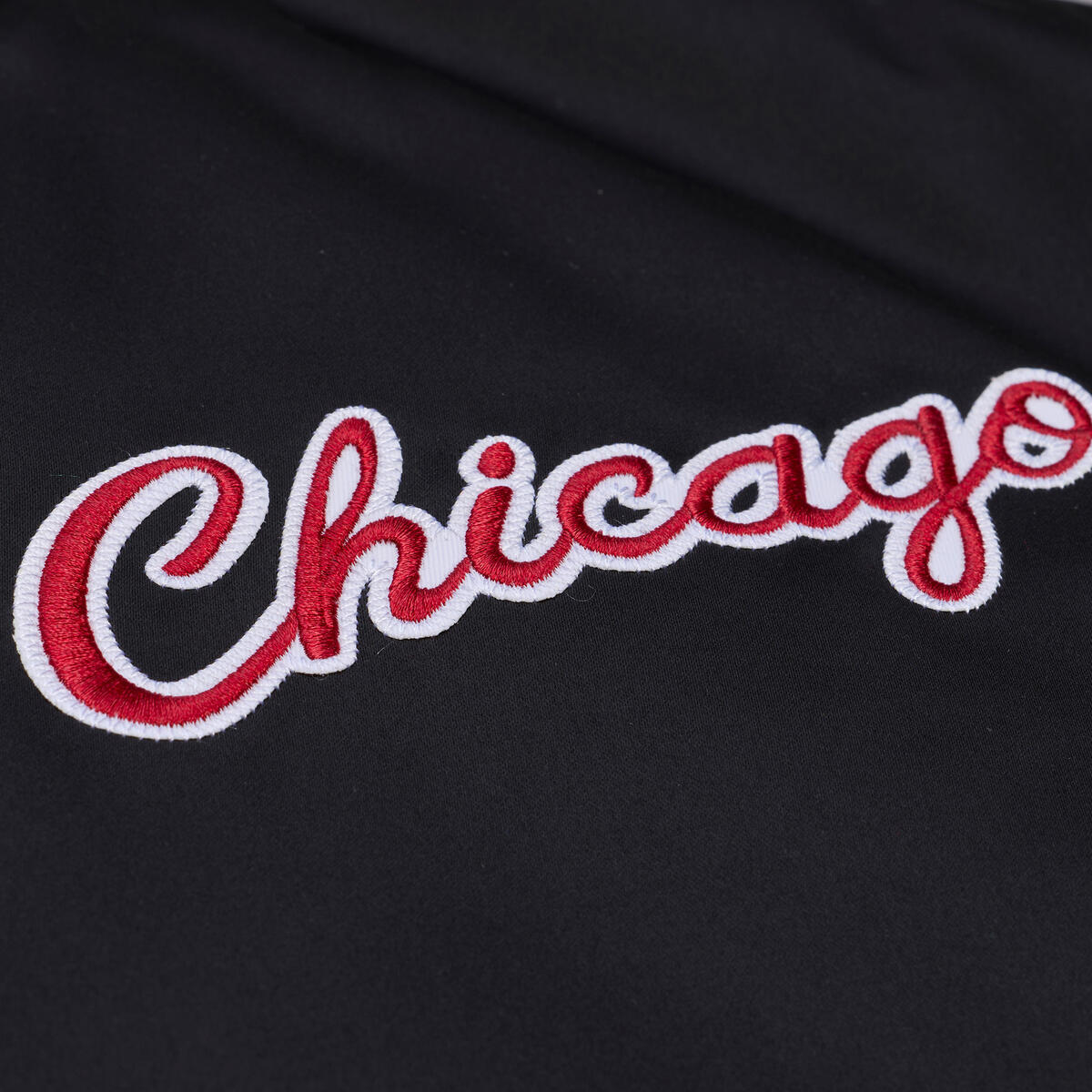 M&N NBA Vintage Chicago Bulls Throw It Back Heavyweight Satin Jacket