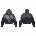 Vale Forever Valley Forever Script Zip Hoodie — Black