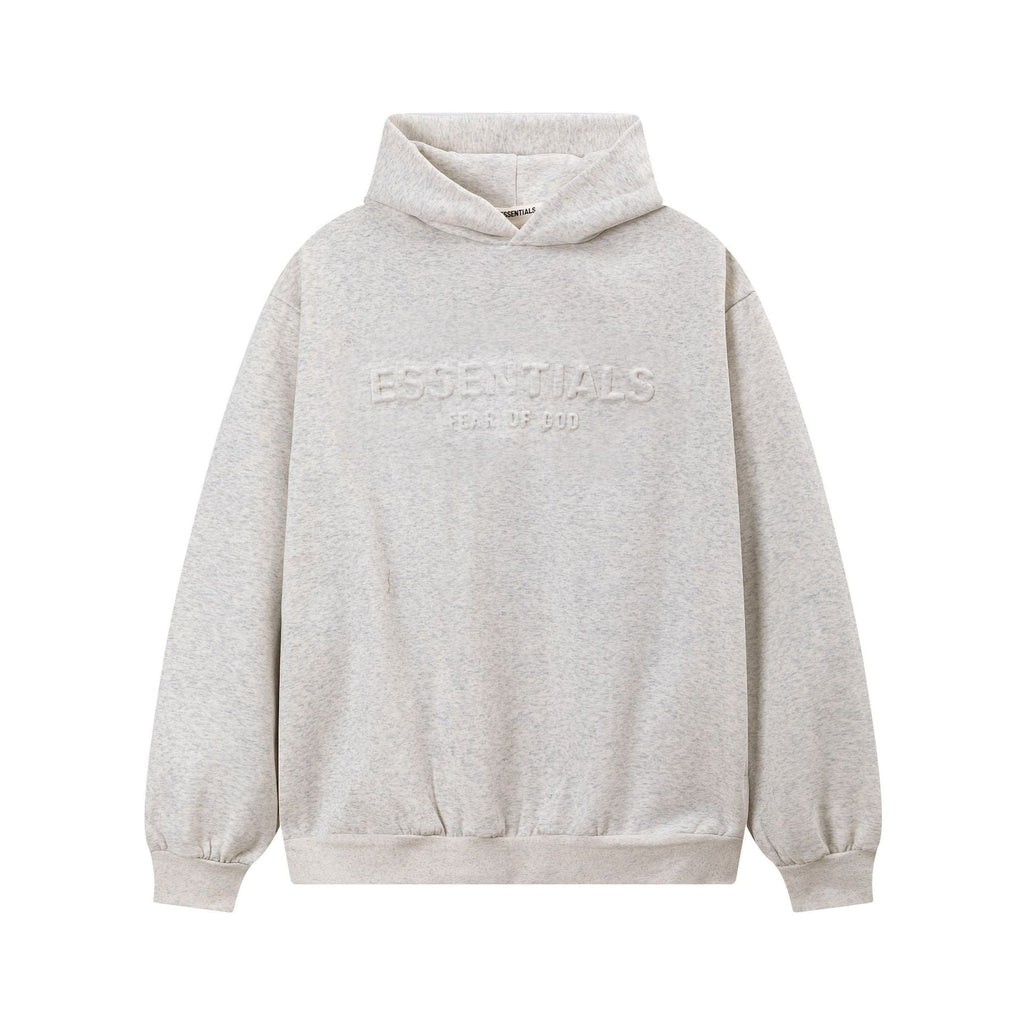 Fear of God Embossed Letter Fleece Lined Pullover Hoodie