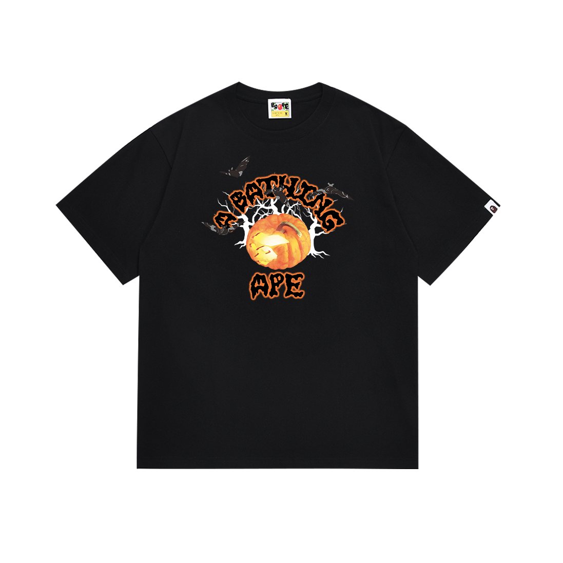 BAPE Halloween Pumpkin Bat Short-Sleeve T-Shirt