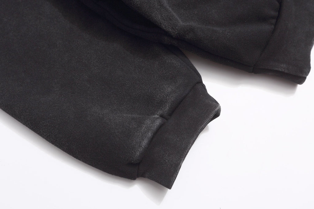 Fear of God Washed Black Side-Pocket Graphic Hoodie