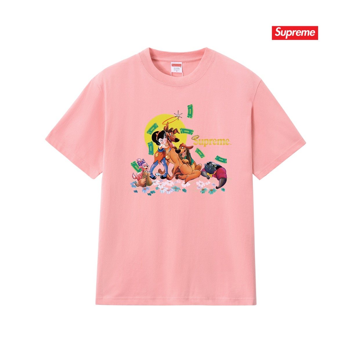 Supreme All Dogs Go To Heaven Dog Graphic T-Shirt