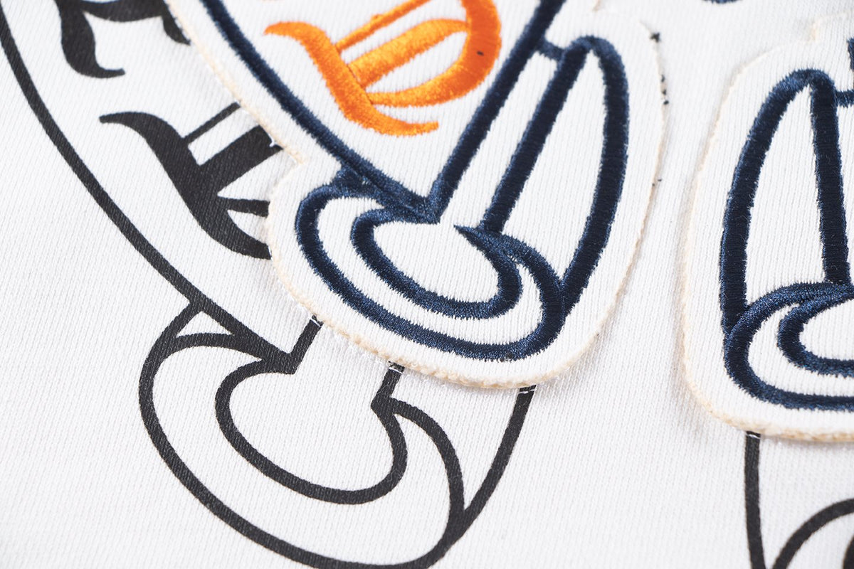 Chrome Hearts Rainbow Logo Embroidered Hoodie