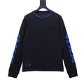 Chrome Hearts Blue Neck Long Sleeve Tee Black