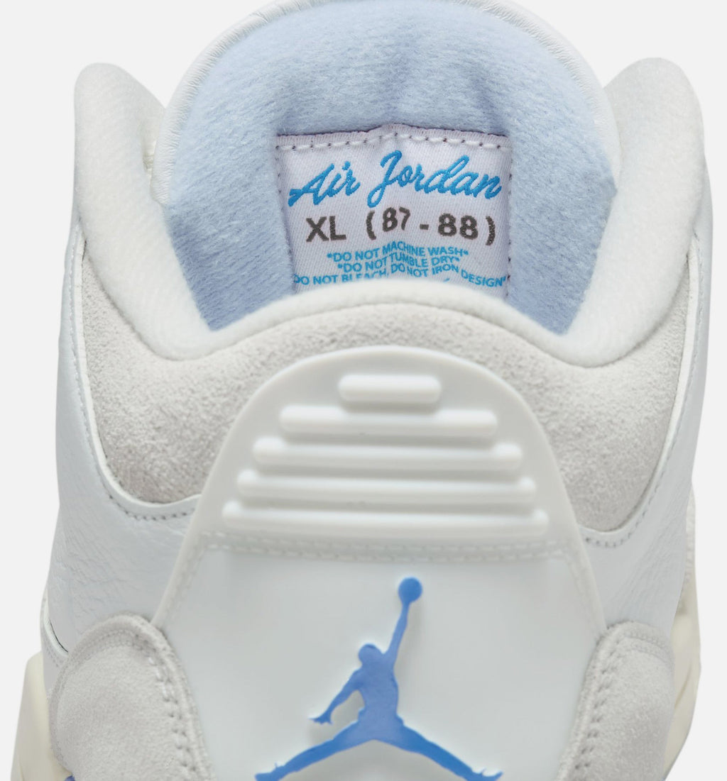 Air Jordan 3 Retro Lucky Shorts Men's Shoes - Summit White Hydrogen Blue Legend Blue