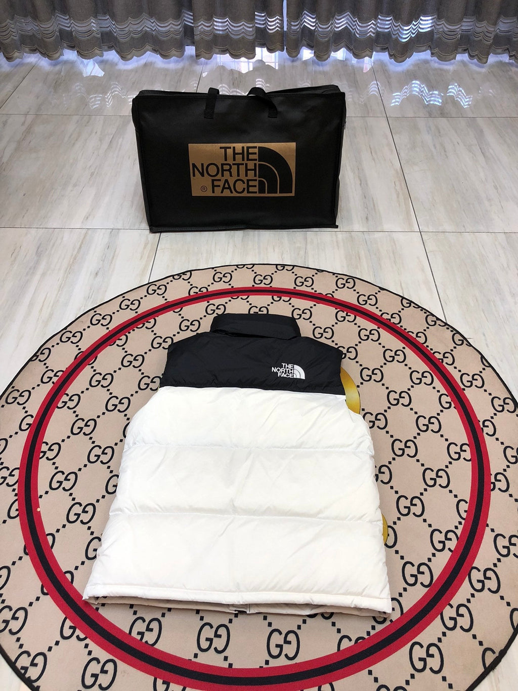 The North Face White Black 1996 Retro Nuptse Down Vest