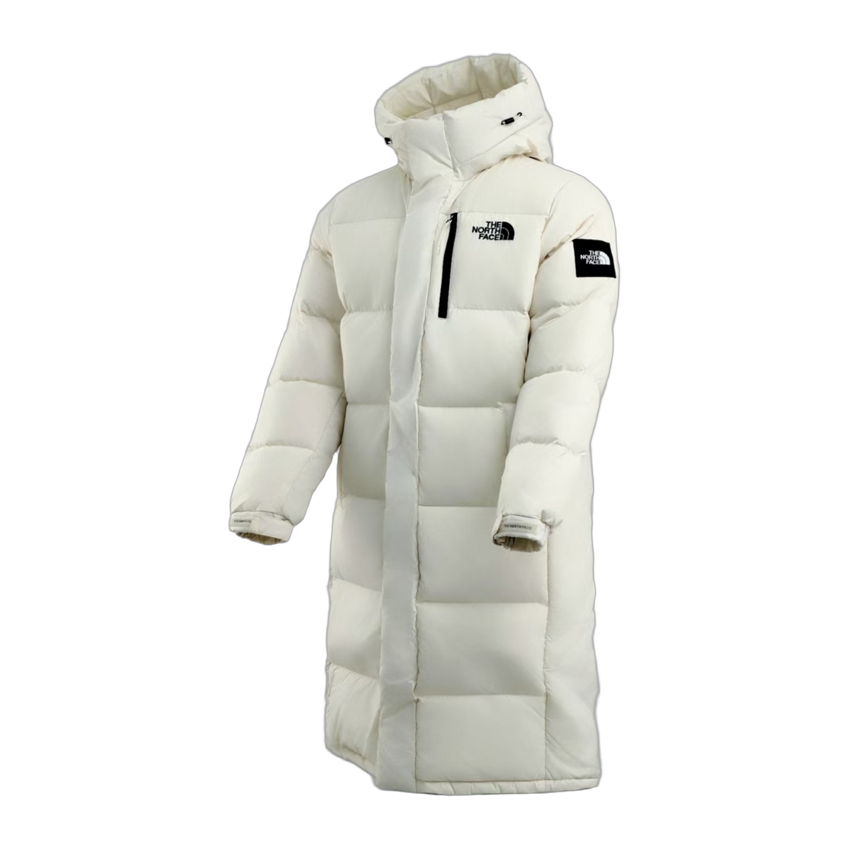 The North Face Colour-Block Long Down Coat – White | Premium Down | Full-Length Coverage