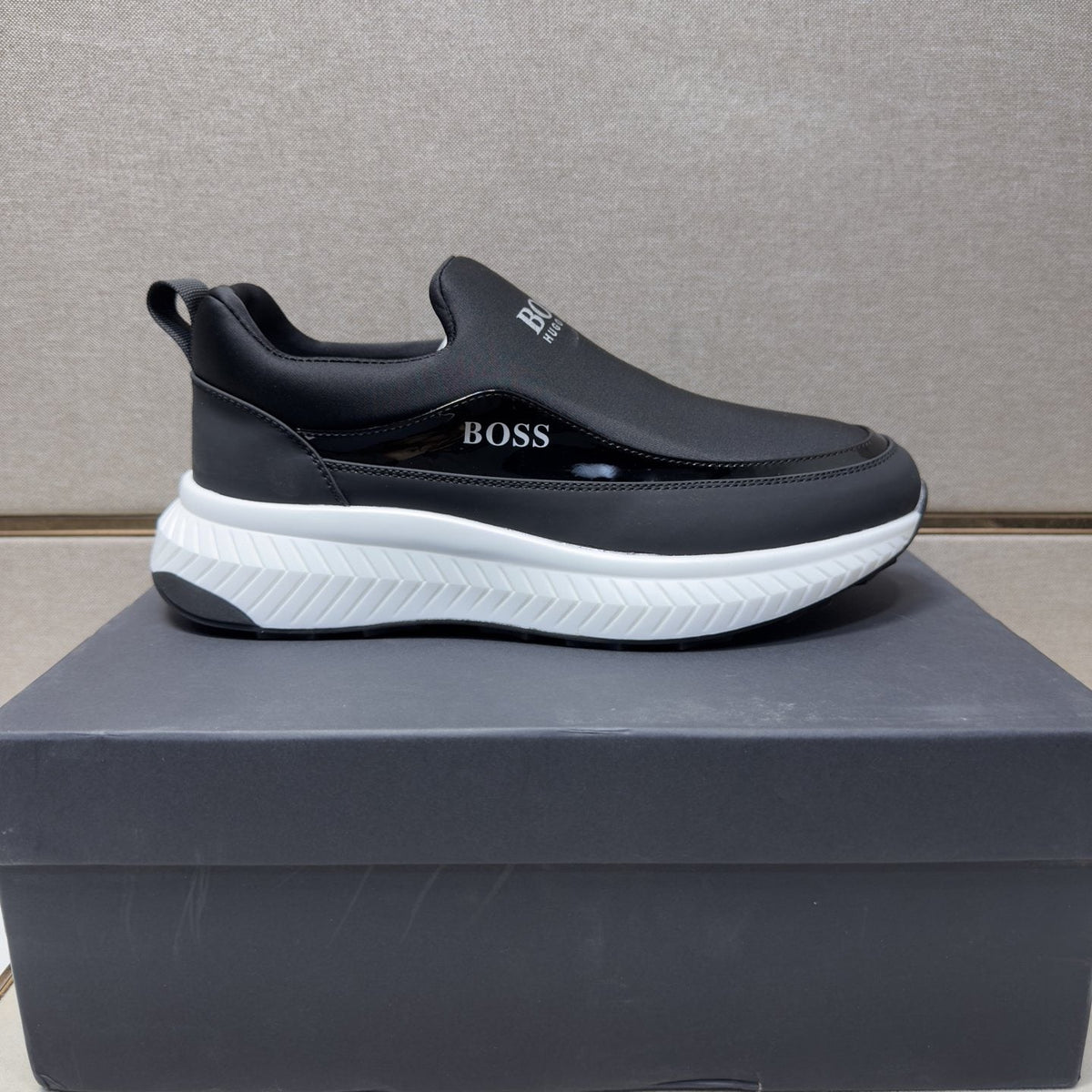 Hugo Boss Black Slip-On Shoes