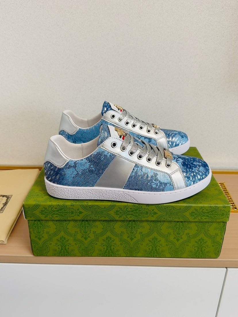 Gucci Men's Patterned Low-Top Sneakers