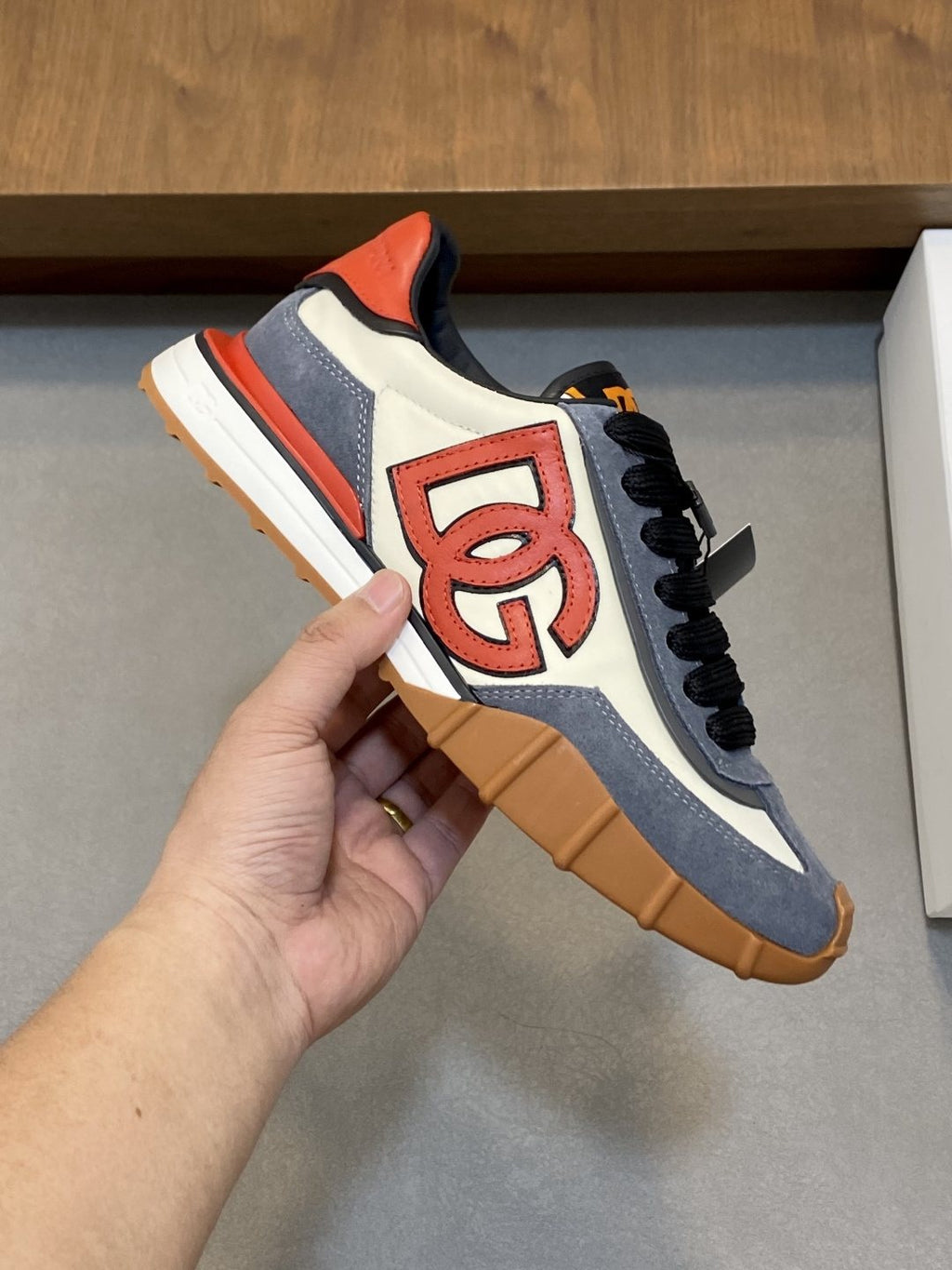 Dolce & Gabbana Men's Layered Low-Top Sneakers