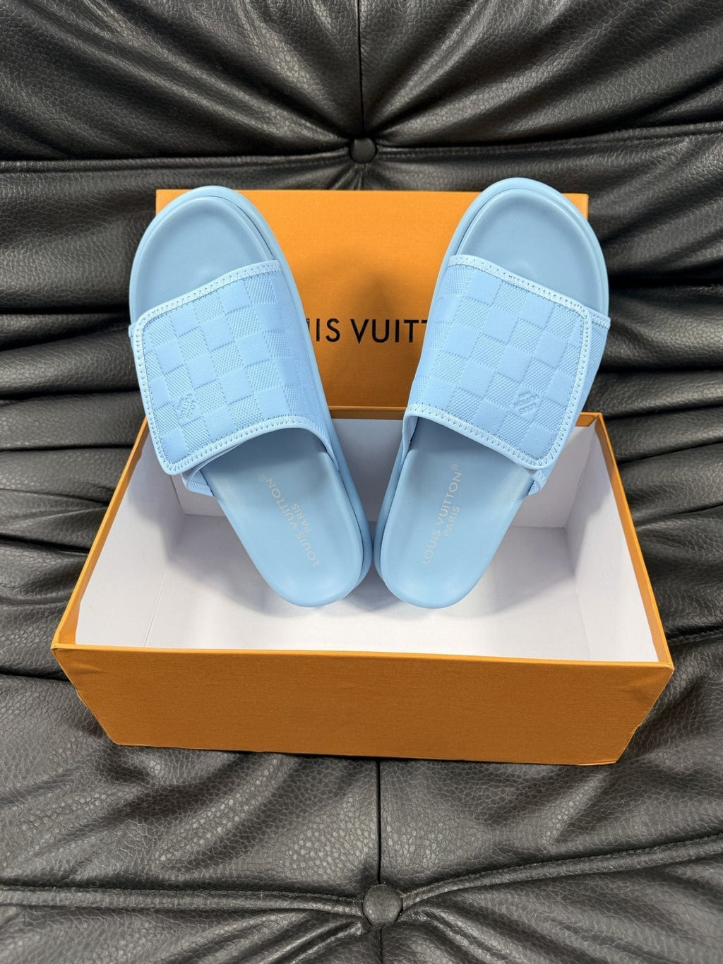 Louis Vuitton Woven Strap Slide Sandals - Slip-On Design