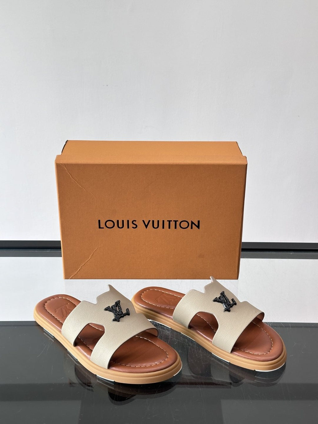 Louis Vuitton Isola Monogram Slide Sandals - Contoured Footbed
