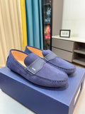 Dior Moc-Toe Logo Plaque Loafers