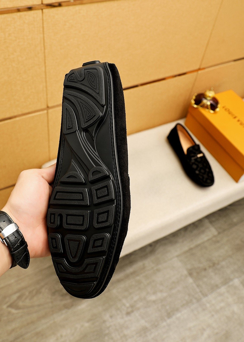 Louis Vuitton Embossed Hardware Loafers