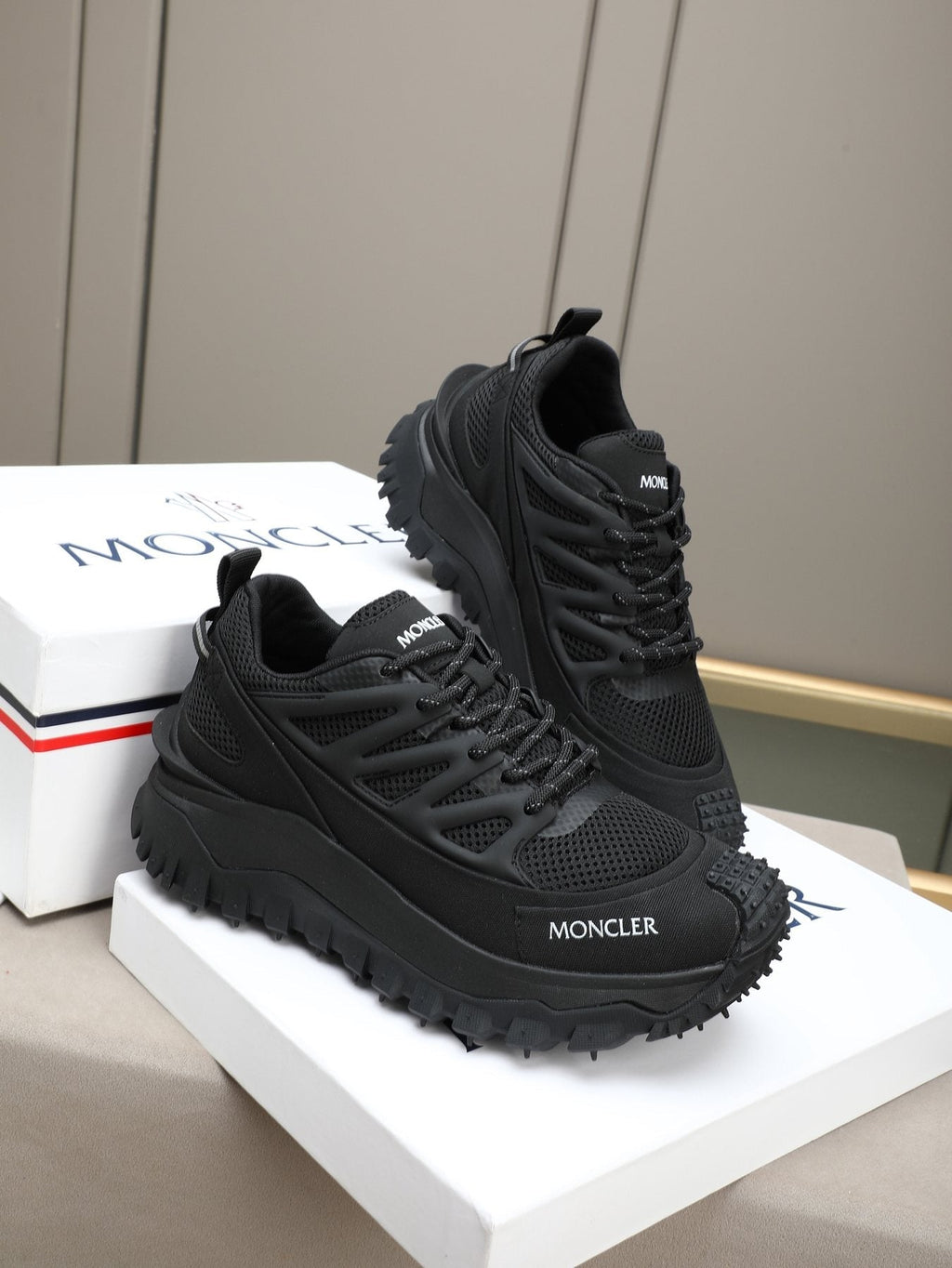 Moncler Men's Lug-Sole Trail Sneakers
