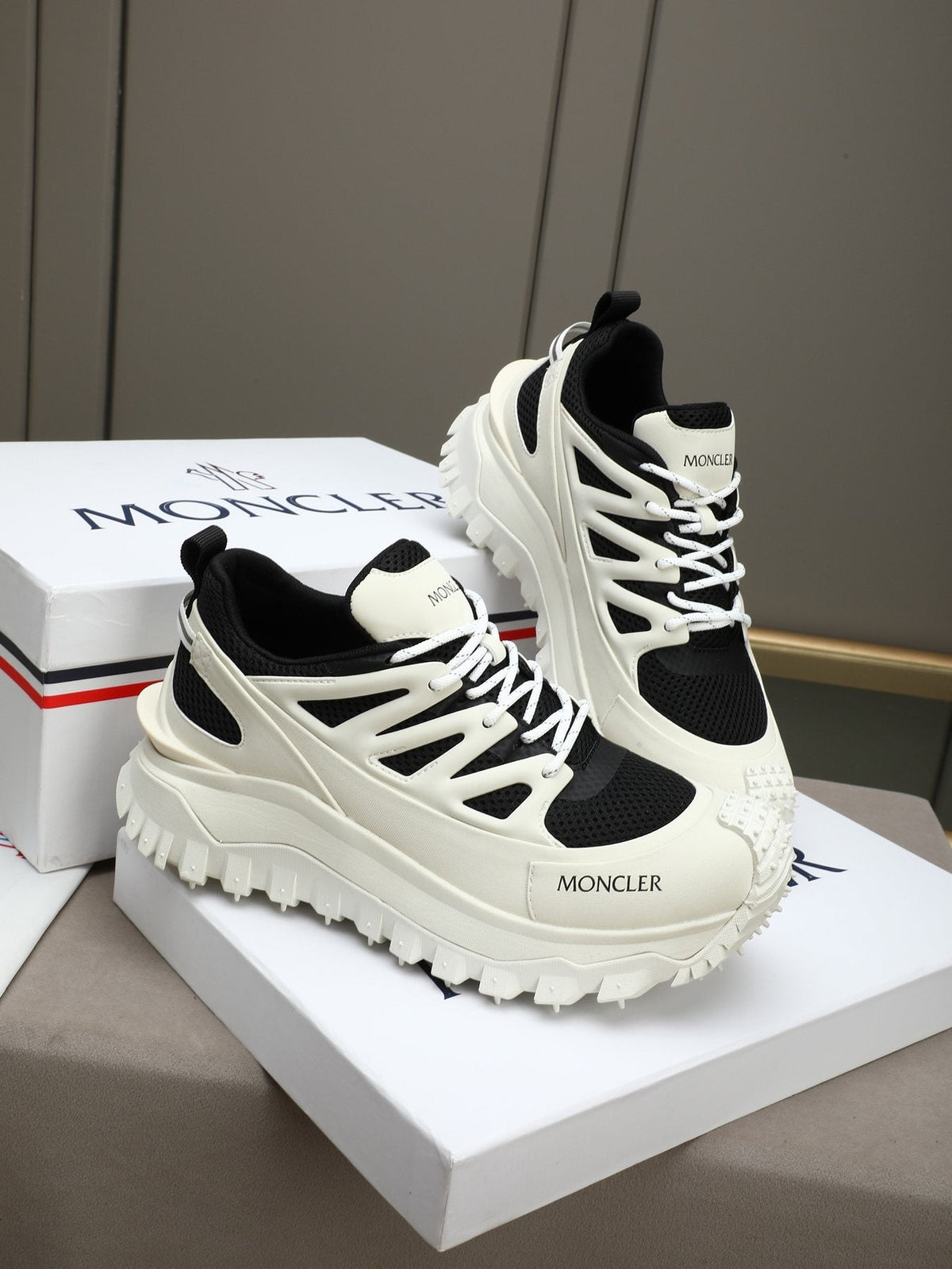 Moncler Men's Lug-Sole Trail Sneakers