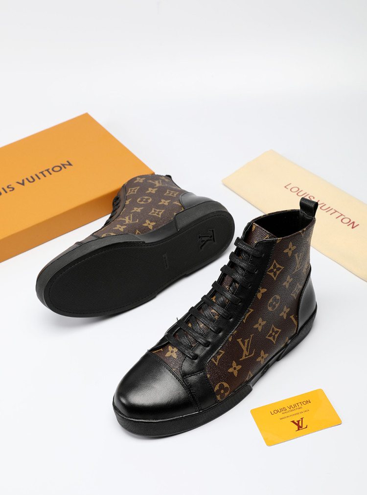 Louis Vuitton Monogram High-Top Sneakers