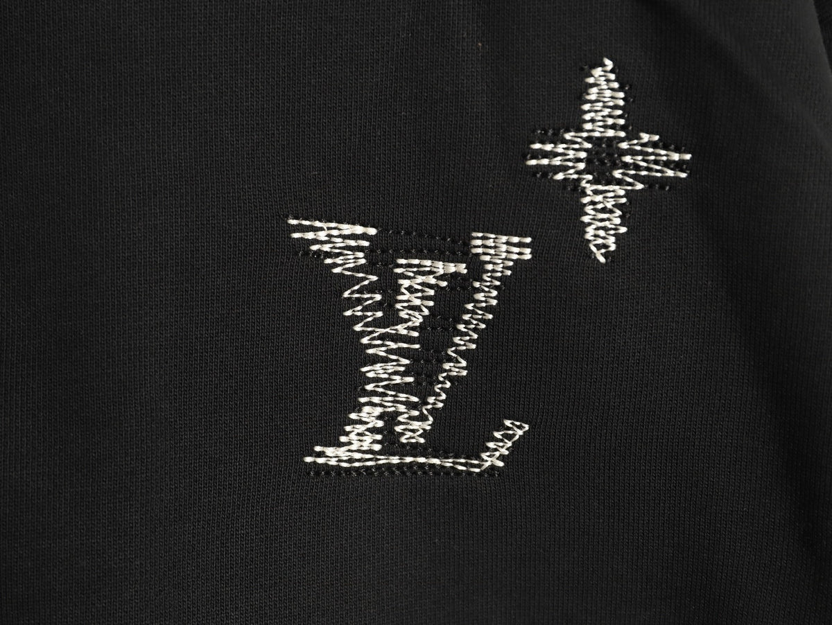 Louis Vuitton Sketch-Style Monogram Zip Hoodie - Black